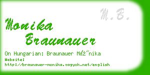 monika braunauer business card